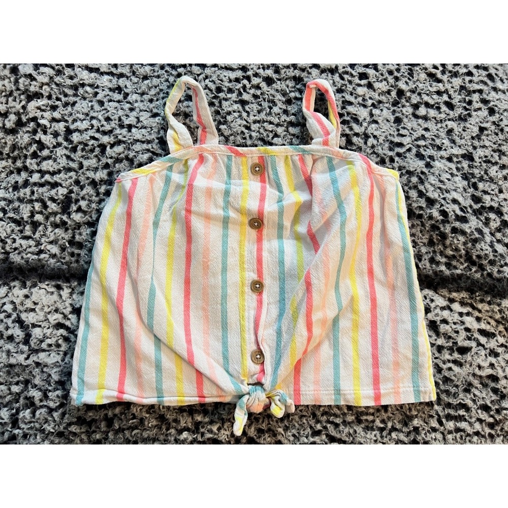 Girl's Pastel‎ Striped Isaac Mizrahi Tank Top Size S